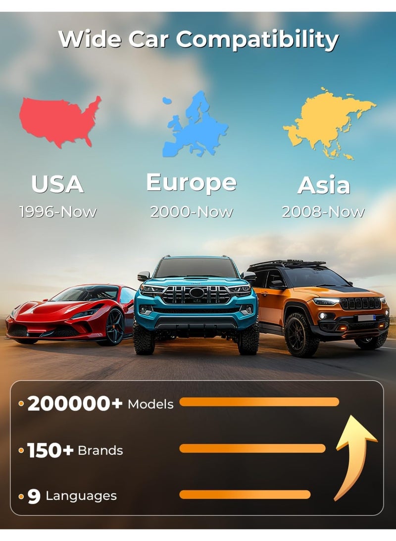 AutoPhix 3210 OBD2 Scanner Bluetooth, Wireless Code Reader for Car - Check Engine Light & Battery - Easy DIY Car Diagnostic Scanner Tool for 1996+ Vehicles, No Subscription Fee for iPhone & Android - Image 3